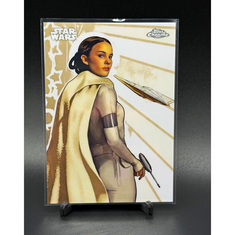 Topps 2025 Chrome Star Wars Padmé Amidala Graffiti GG-16 SSP